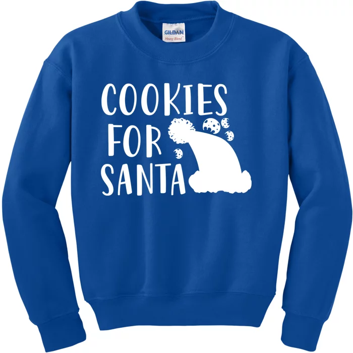 Christmas Funny Cookies For Santa Gift Kids Sweatshirt