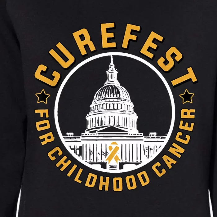 Curefest For Childhood Cancer 2024 Womens California Wash Sweatshirt