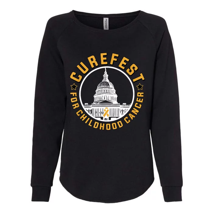 Curefest For Childhood Cancer 2024 Womens California Wash Sweatshirt