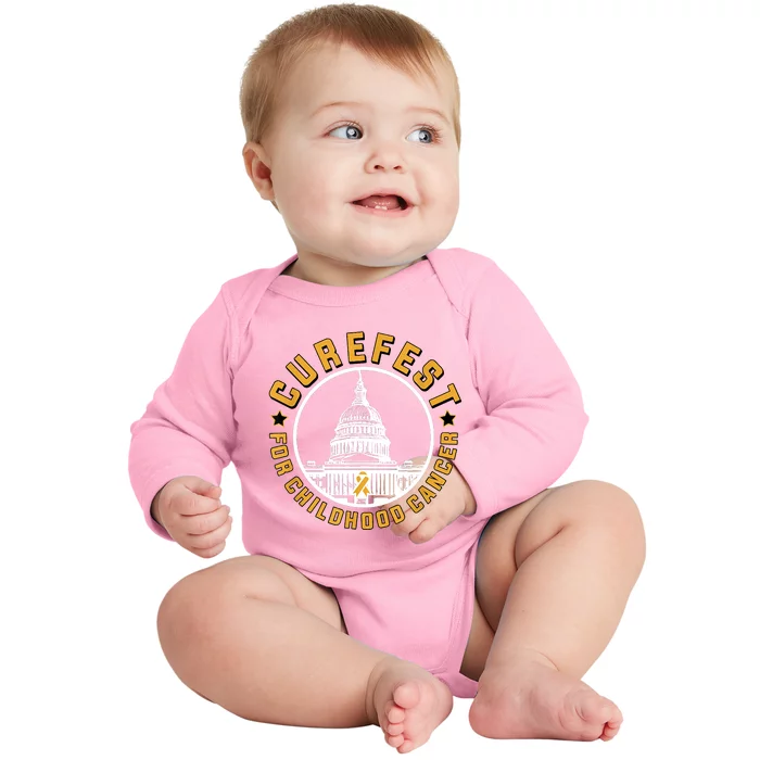 Curefest For Childhood Cancer 2024 Baby Long Sleeve Bodysuit