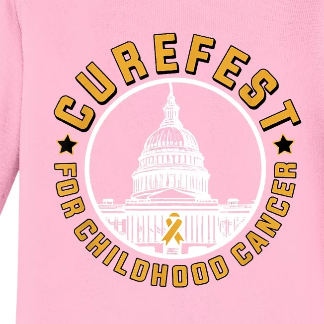 Curefest For Childhood Cancer 2024 Baby Long Sleeve Bodysuit