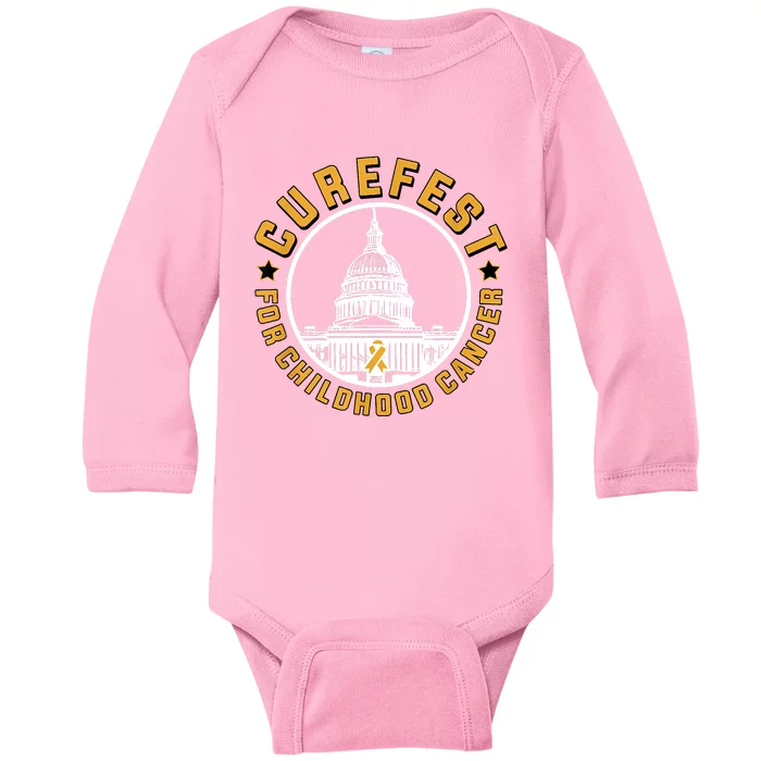 Curefest For Childhood Cancer 2024 Baby Long Sleeve Bodysuit