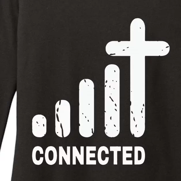 Connected Funny Christian Jesus Christ Bible Church Peace Womens CVC Long Sleeve Shirt