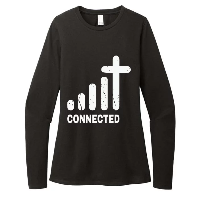 Connected Funny Christian Jesus Christ Bible Church Peace Womens CVC Long Sleeve Shirt