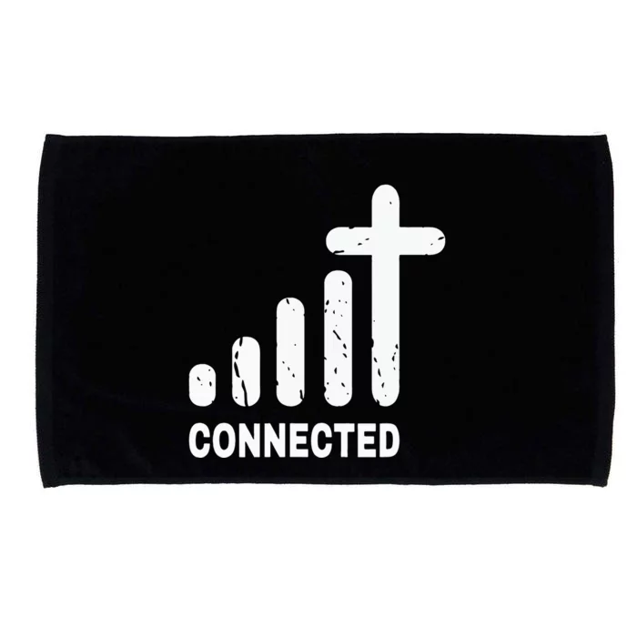 Connected Funny Christian Jesus Christ Bible Church Peace Microfiber Hand Towel