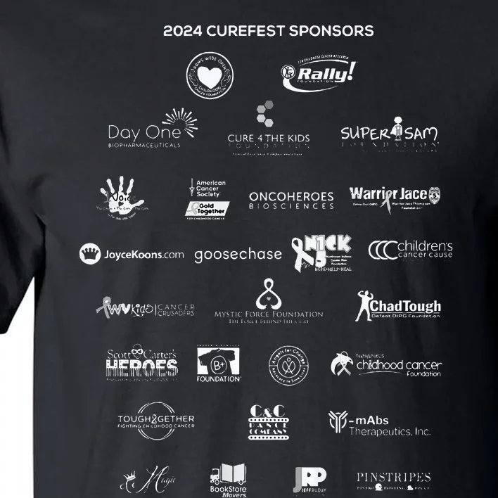 Curefest For Childhood Cancer 2024 Tall T-Shirt