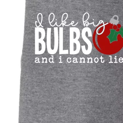 Cute Funny Christmas I Like Big Bulbs And I Cannot Lie Gift Doggie 3-End Fleece Hoodie