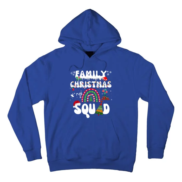 Cool Family Christmas Squad Xmas Party Rainbow Funny Gift Tall Hoodie