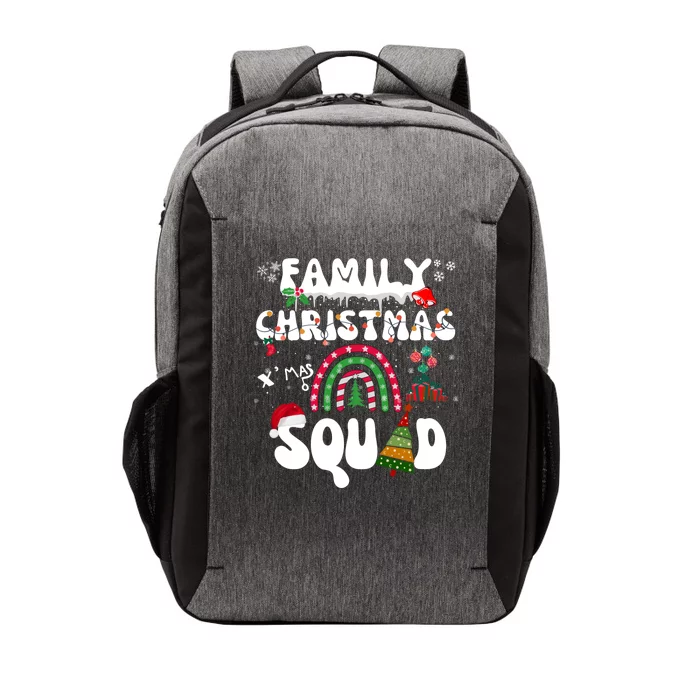 Cool Family Christmas Squad Xmas Party Rainbow Funny Gift Vector Backpack