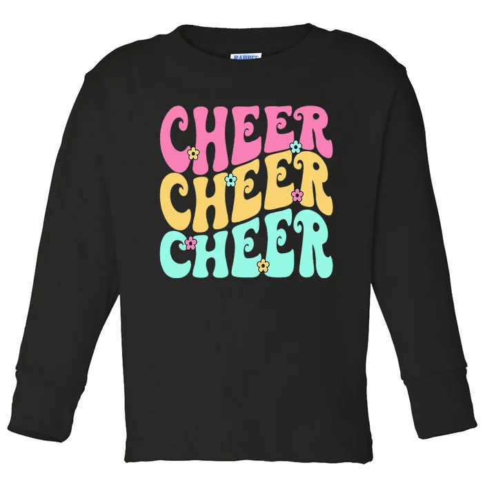 Cheerleading for Cheerleader Squad Cheer Practice Toddler Long Sleeve Shirt