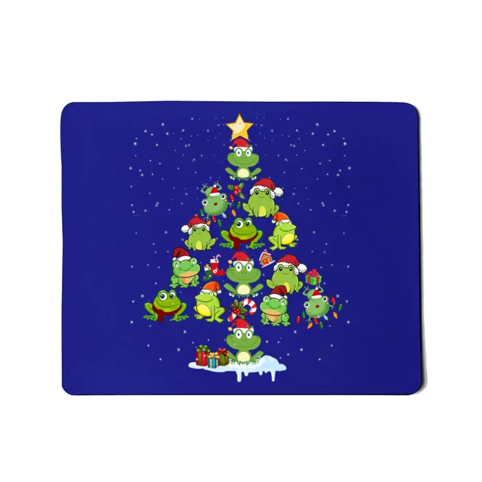 Cute Frog Christmas Tree Decor Xmas Tree Gift Mousepad