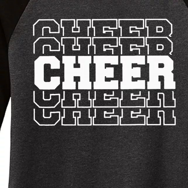 Cheerleading For Cheerleader Squad Women's Tri-Blend 3/4-Sleeve Raglan Shirt