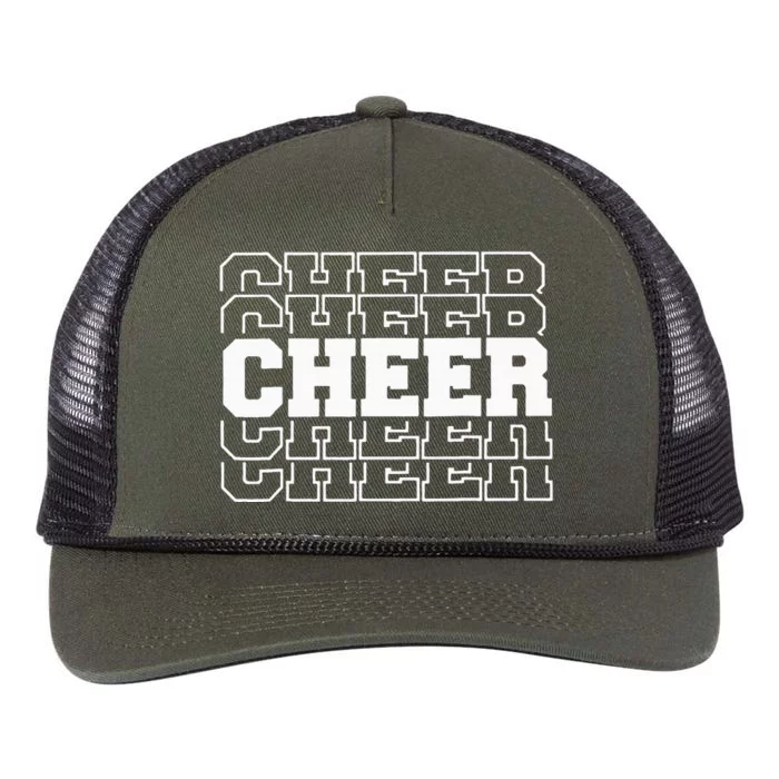 Cheerleading For Cheerleader Squad Retro Rope Trucker Hat Cap