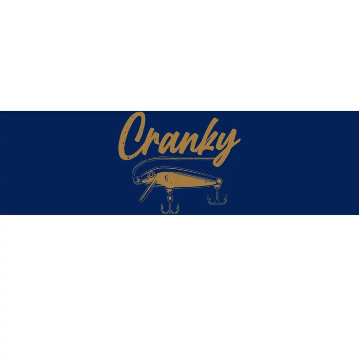 Cranky Fishing Bumper Sticker