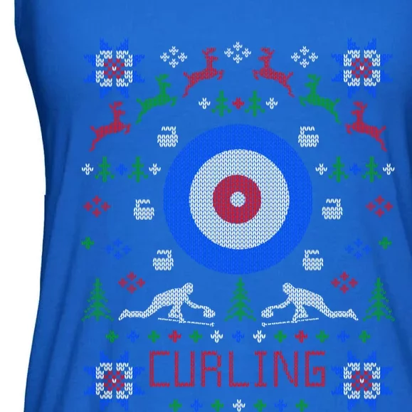 Curling Fan Christmas Ugly Christmas Curler Gift Ladies Essential Flowy Tank