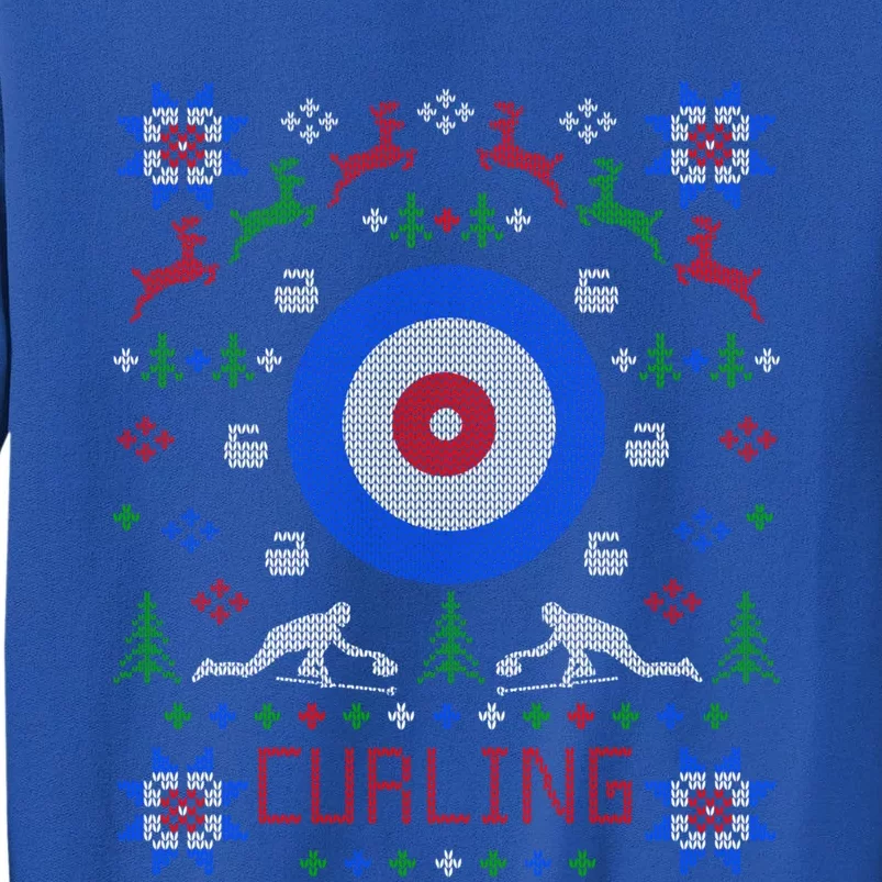 Curling Fan Christmas Ugly Christmas Curler Gift Tall Sweatshirt