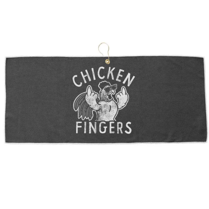 Chicken Fingers Large Microfiber Waffle Golf Towel