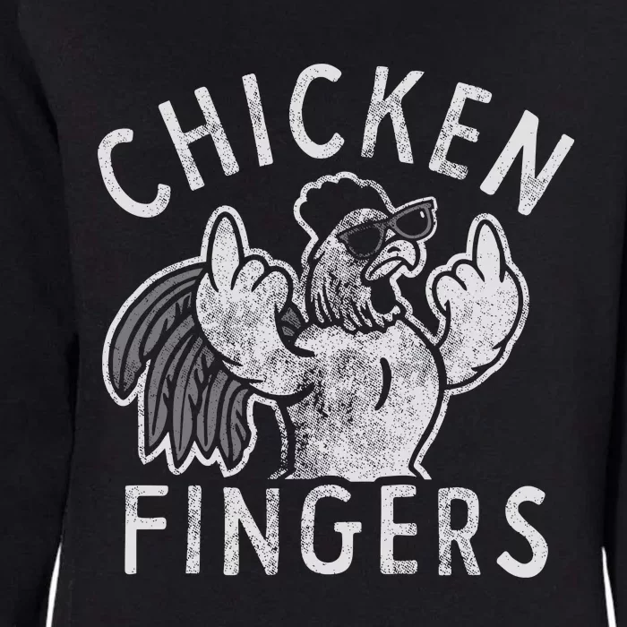 Chicken Fingers Womens California Wash Sweatshirt