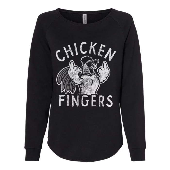 Chicken Fingers Womens California Wash Sweatshirt