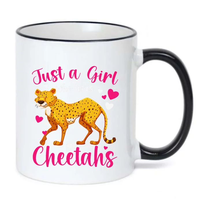 Cheetah Funny Cat Lover Just A Who Loves Cheetahs Black Color Changing Mug