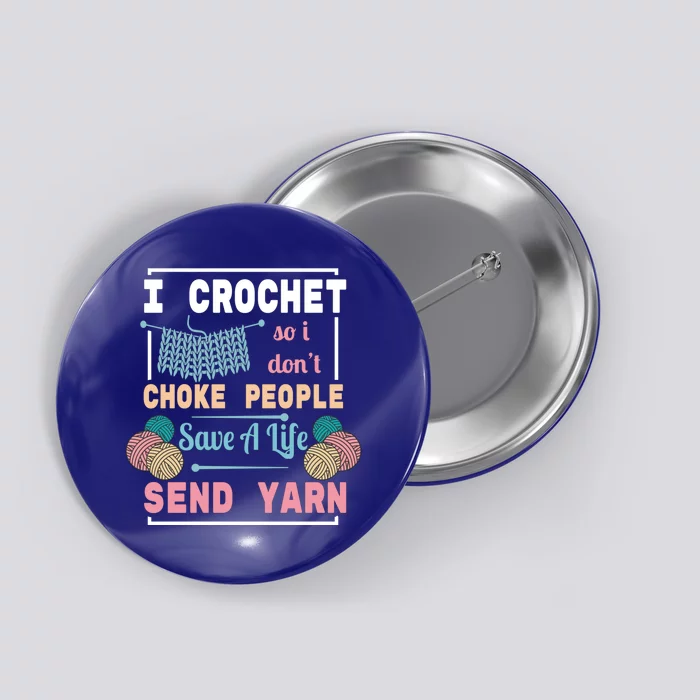 Crocheting For Crocheting Sewing Lover Cute Gift Button