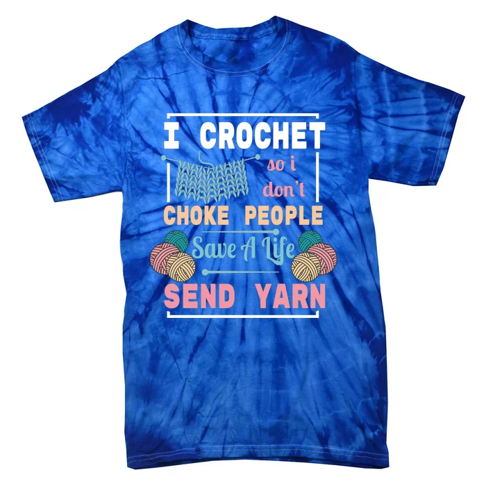 Crocheting For Crocheting Sewing Lover Cute Gift Tie-Dye T-Shirt