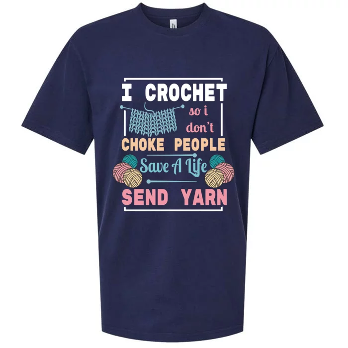 Crocheting For Crocheting Sewing Lover Cute Gift Sueded Cloud Jersey T-Shirt