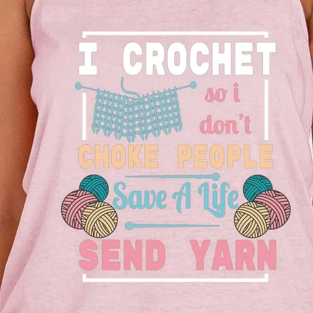 Crocheting For Crocheting Sewing Lover Gift Women's Knotted Racerback Tank