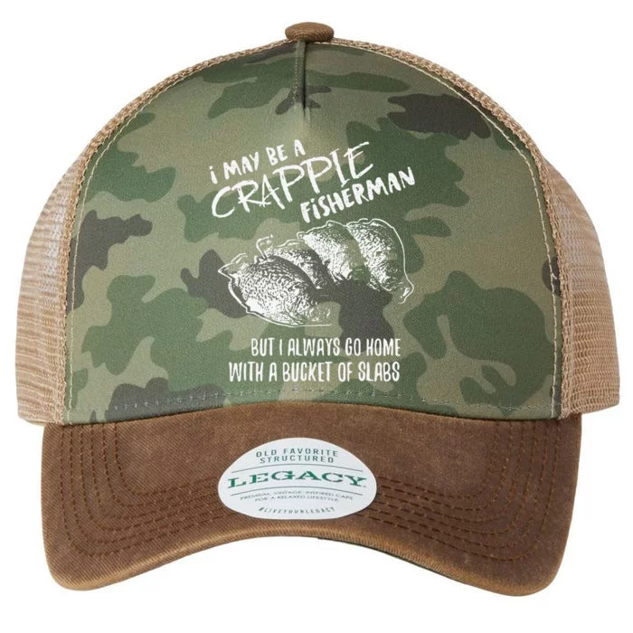 Crappie Fishing Catching Slabs Funny Fisherman Legacy Tie Dye Trucker Hat