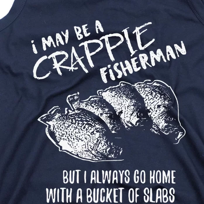 Crappie Fishing Catching Slabs Funny Fisherman Tank Top