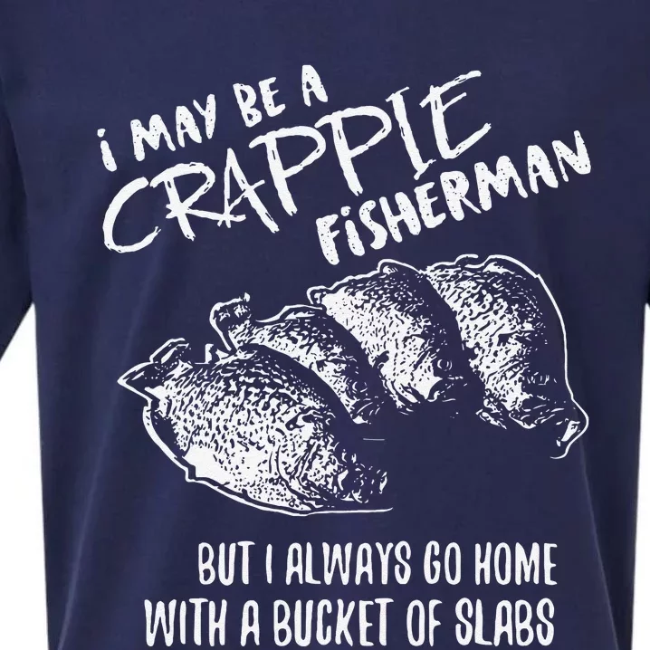 Crappie Fishing Catching Slabs Funny Fisherman Sueded Cloud Jersey T-Shirt