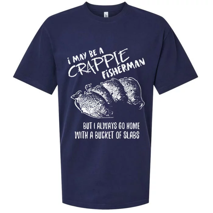 Crappie Fishing Catching Slabs Funny Fisherman Sueded Cloud Jersey T-Shirt