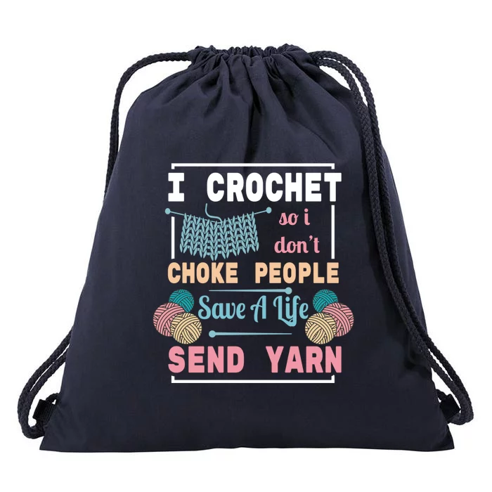 Crocheting For Crocheting Sewing Lover Gift Drawstring Bag