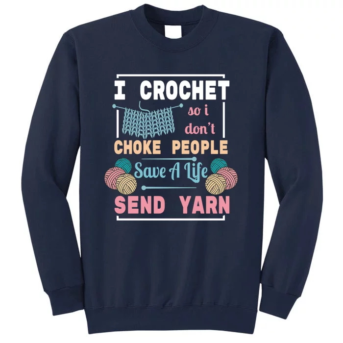 Crocheting For Crocheting Sewing Lover Gift Tall Sweatshirt