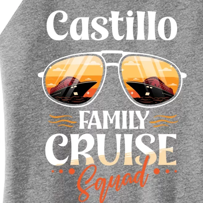 Castillo Family Cruise Squad Personalized Castillo Vacation Great Gift Women’s Perfect Tri Rocker Tank