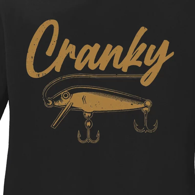 Cranky Fishing Ladies Long Sleeve Shirt