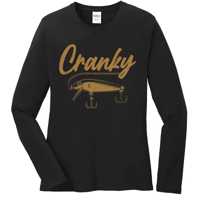 Cranky Fishing Ladies Long Sleeve Shirt