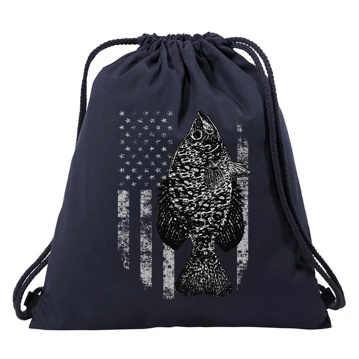 Crappie Flag Crappie Fishing Flag Drawstring Bag