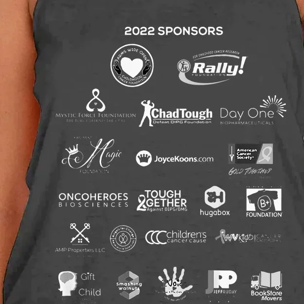 Curefest For Childhood Cancer Women's Knotted Racerback Tank