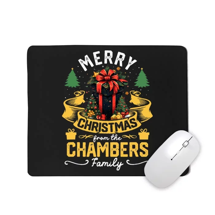 Chambers Family Christmas Costume Group Matching Xmas Party Mousepad