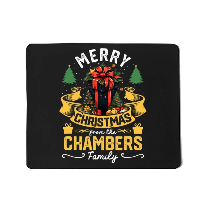 Chambers Family Christmas Costume Group Matching Xmas Party Mousepad