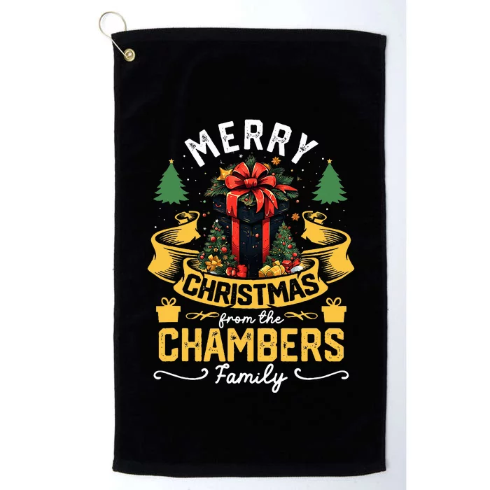 Chambers Family Christmas Costume Group Matching Xmas Party Platinum Collection Golf Towel