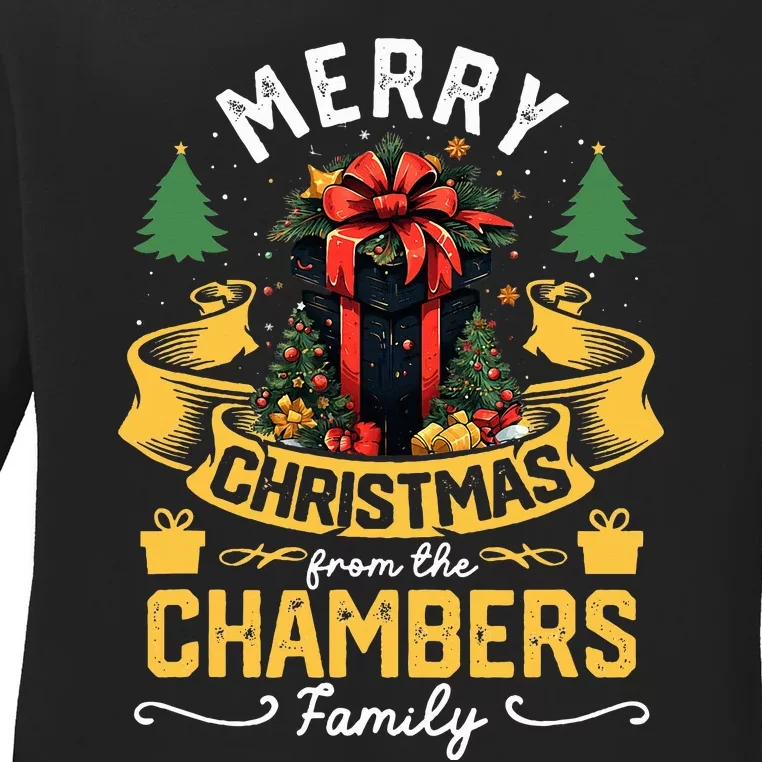 Chambers Family Christmas Costume Group Matching Xmas Party Ladies Long Sleeve Shirt