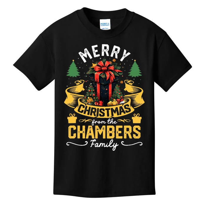 Chambers Family Christmas Costume Group Matching Xmas Party Kids T-Shirt