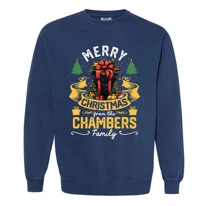 Chambers Family Christmas Costume Group Matching Xmas Party Garment-Dyed Sweatshirt