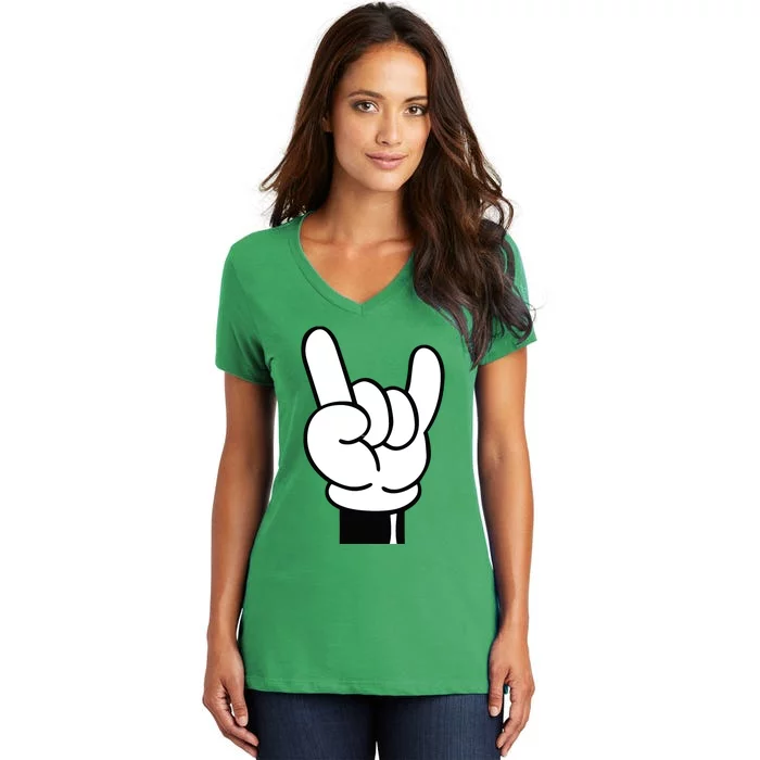 Cool Fingers Women's V-Neck T-Shirt