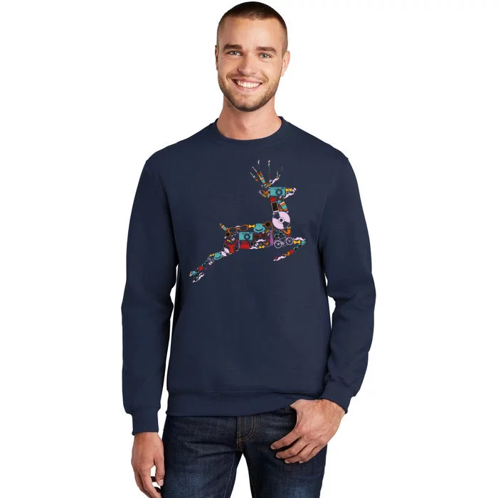 Cool Festive Christmas Gifts Pattern Reindeer Sweatshirt