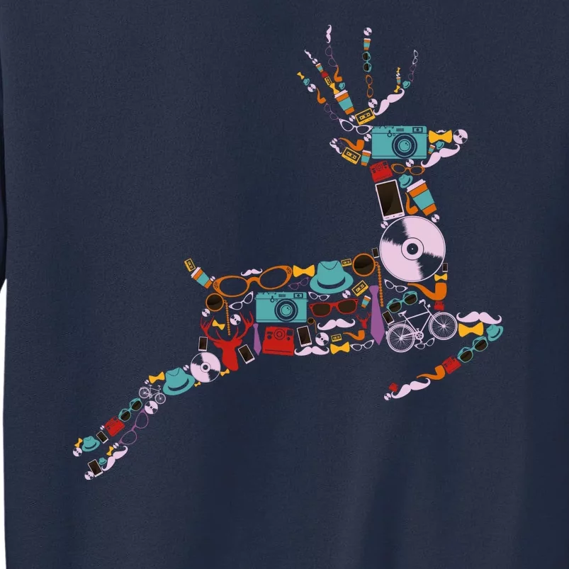 Cool Festive Christmas Gifts Pattern Reindeer Sweatshirt