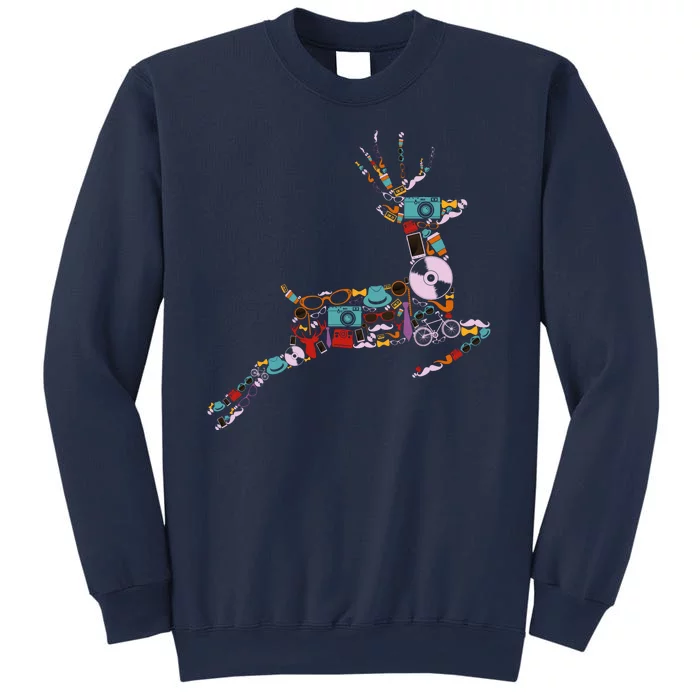 Cool Festive Christmas Gifts Pattern Reindeer Sweatshirt