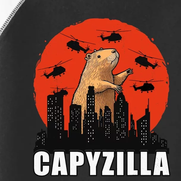 Capybara Funny Capybara Rodent Capyzilla Funny Toddler Fine Jersey T-Shirt